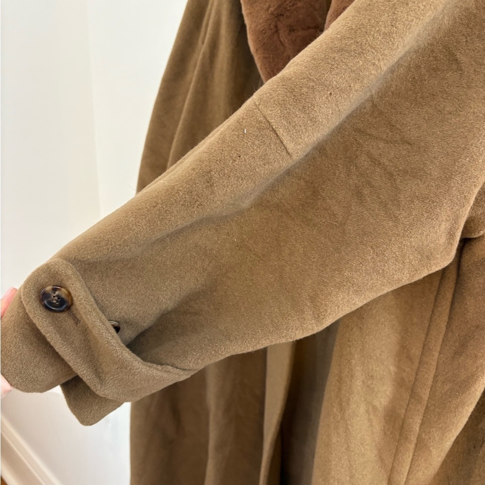 Vintage Jil Sander Tan Teddy Jacket with Plush Collar - Size 38 - Picture 10 of 12